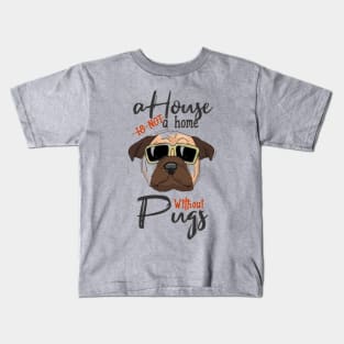 Funny Pug Dog Kids T-Shirt